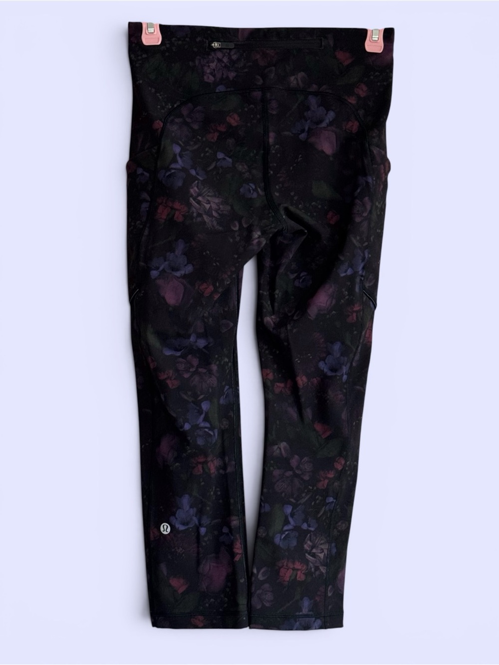 Whimsigoth Lululemon Speed Up Crop Frozen Flourish Tights 21” Like New